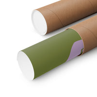 Minimalist yoga art print shipping tube