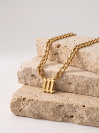 Angel Number 111 Script Necklace