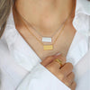 11:11 Angel Number Bar Necklace gold