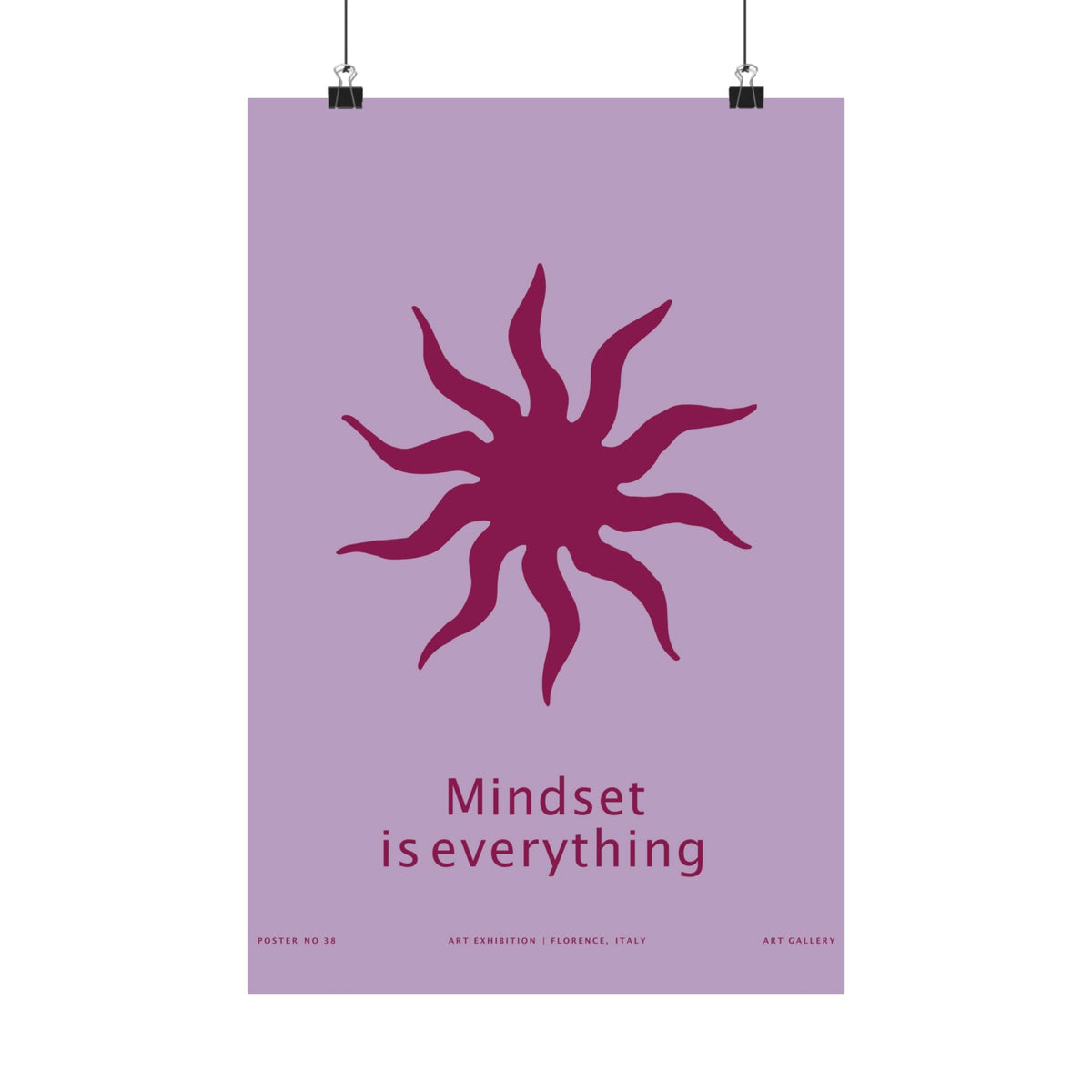 Mindset Is Everything Art Print | Motivational Wall Art