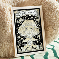  frame with aquarius zodiac print