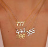 Angel Number 444 Script Necklace