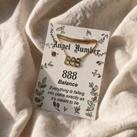 Angel Number 888 Script Necklace