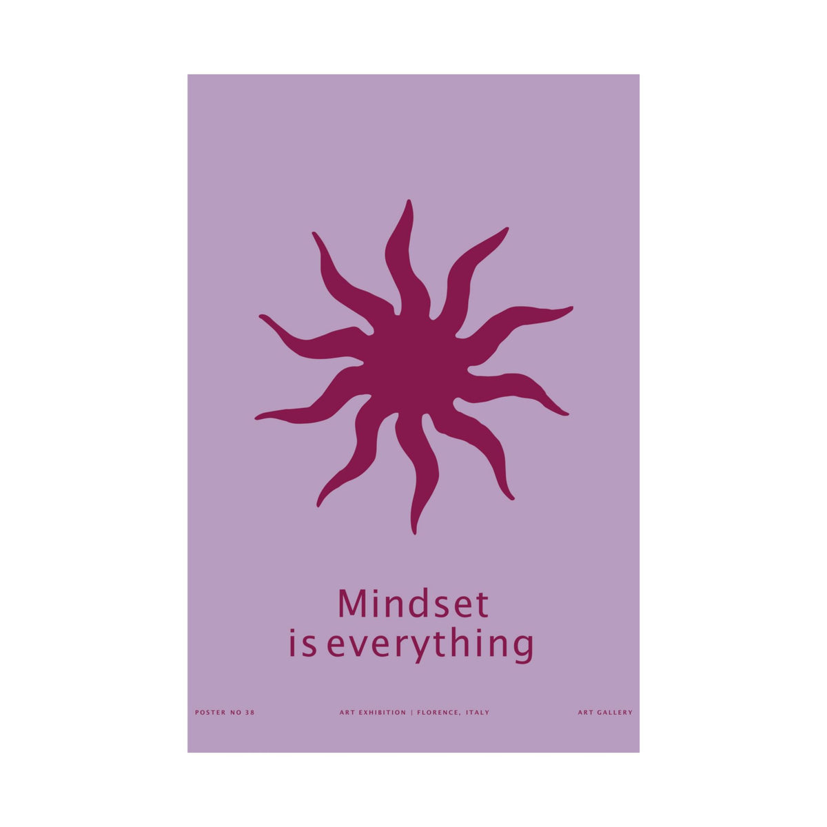 Mindset Is Everything Art Print | Motivational Wall Art