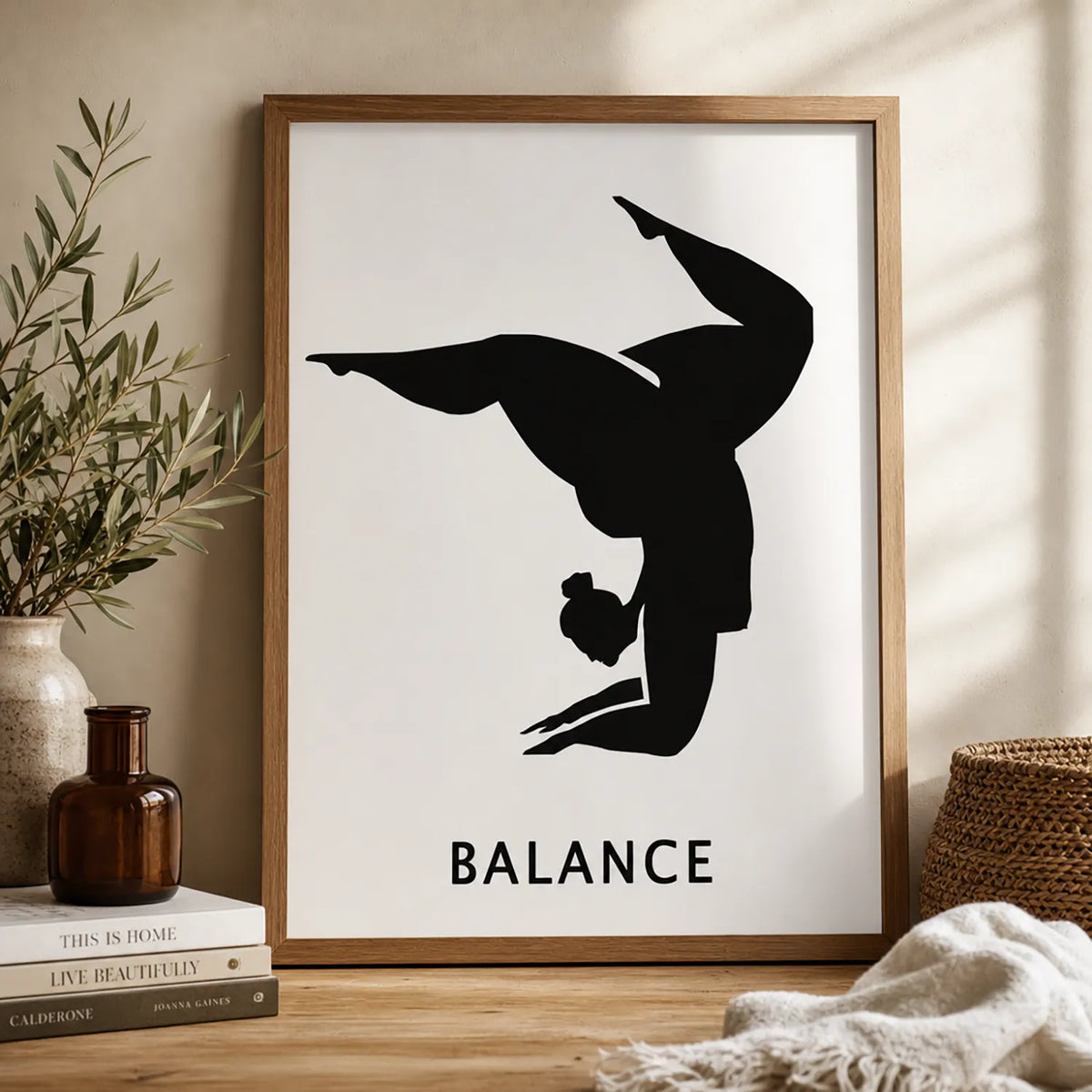 Balance yoga pose poster