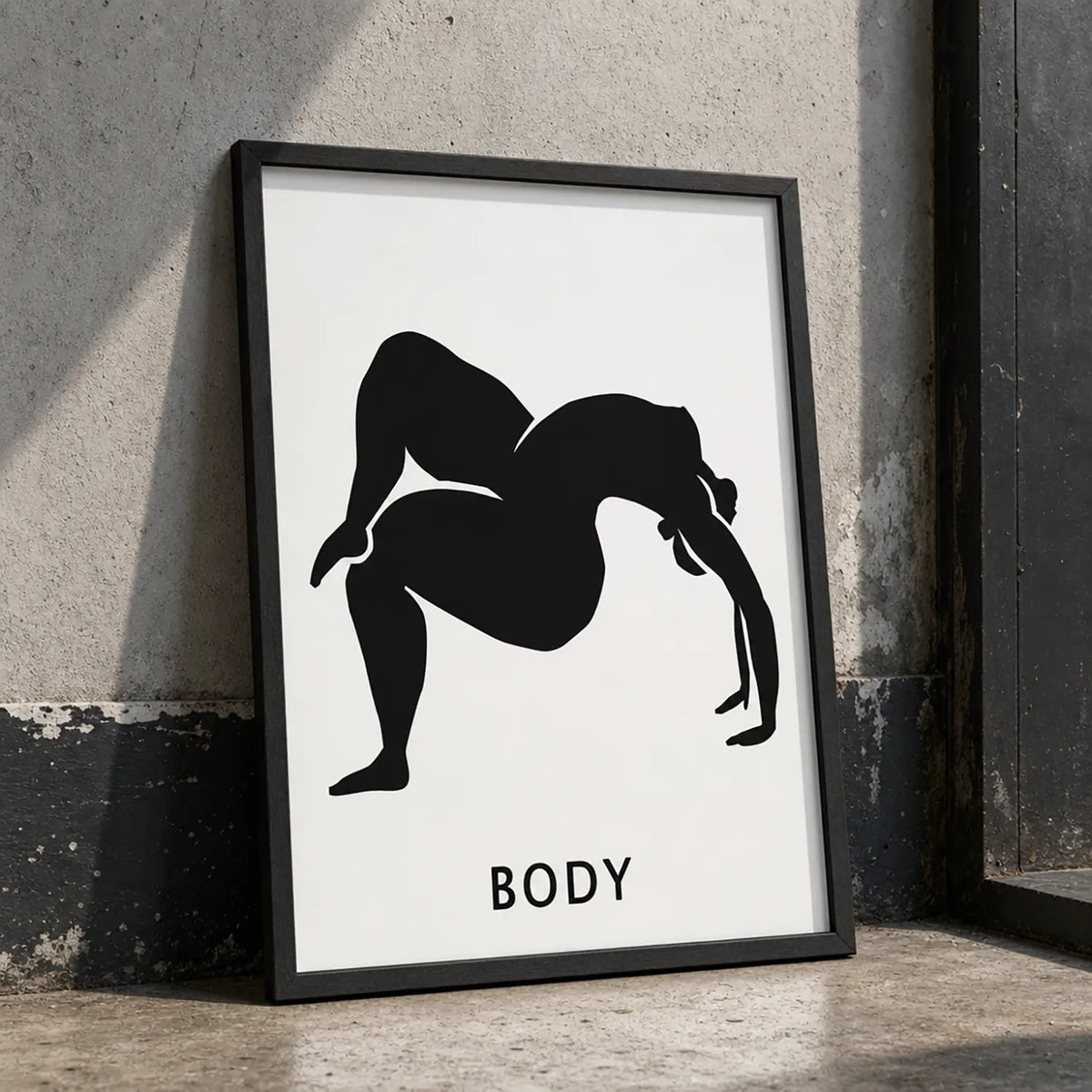 minimalist yoga print