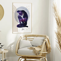 Celestial Libra Zodiac Poster |  Astrology Wall Art