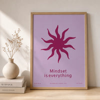 Mindset Is Everything Art Print | Motivational Wall Art