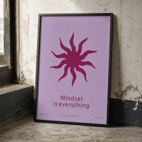 Mindset Is Everything Art Print | Motivational Wall Art