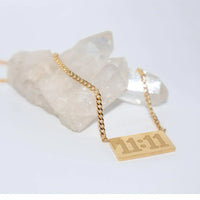 11:11 Angel Number Bar Necklace