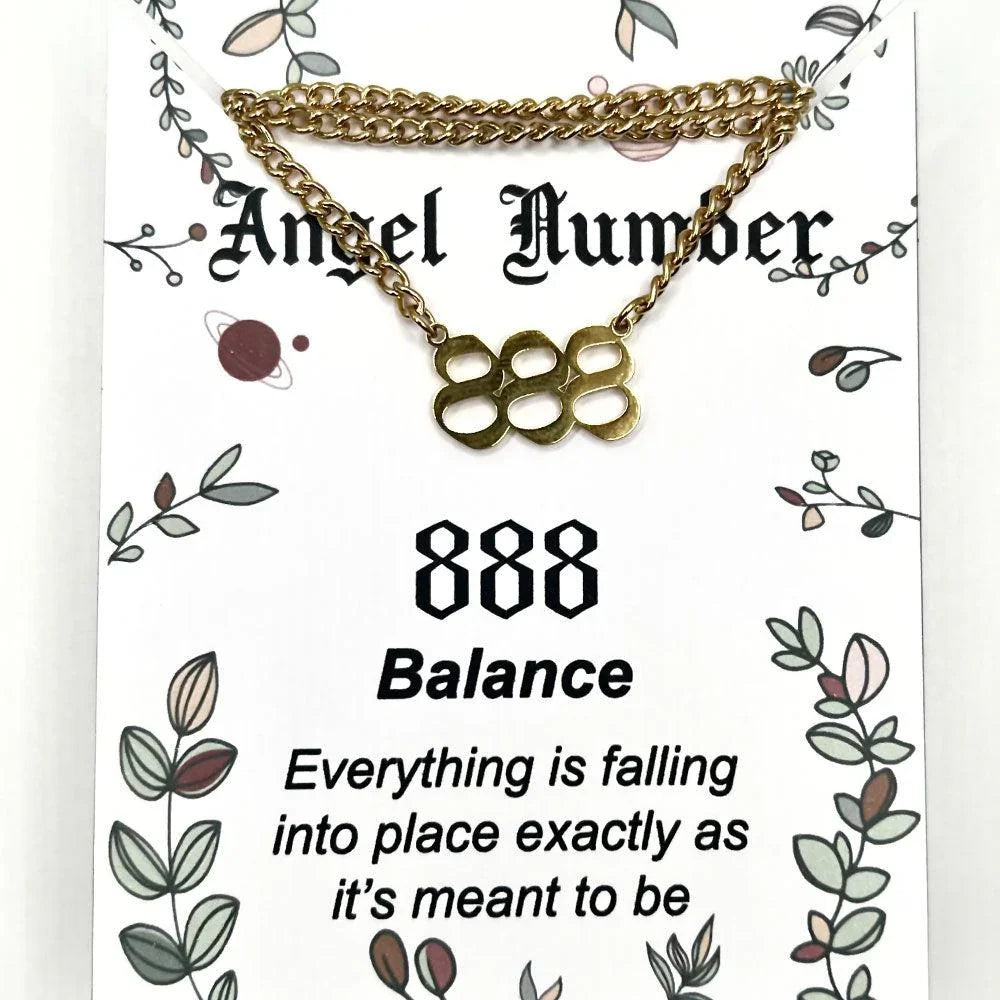 angel number necklace 888 guardian angel necklace
