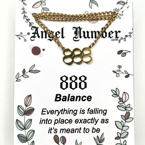 angel number necklace 888 guardian angel necklace