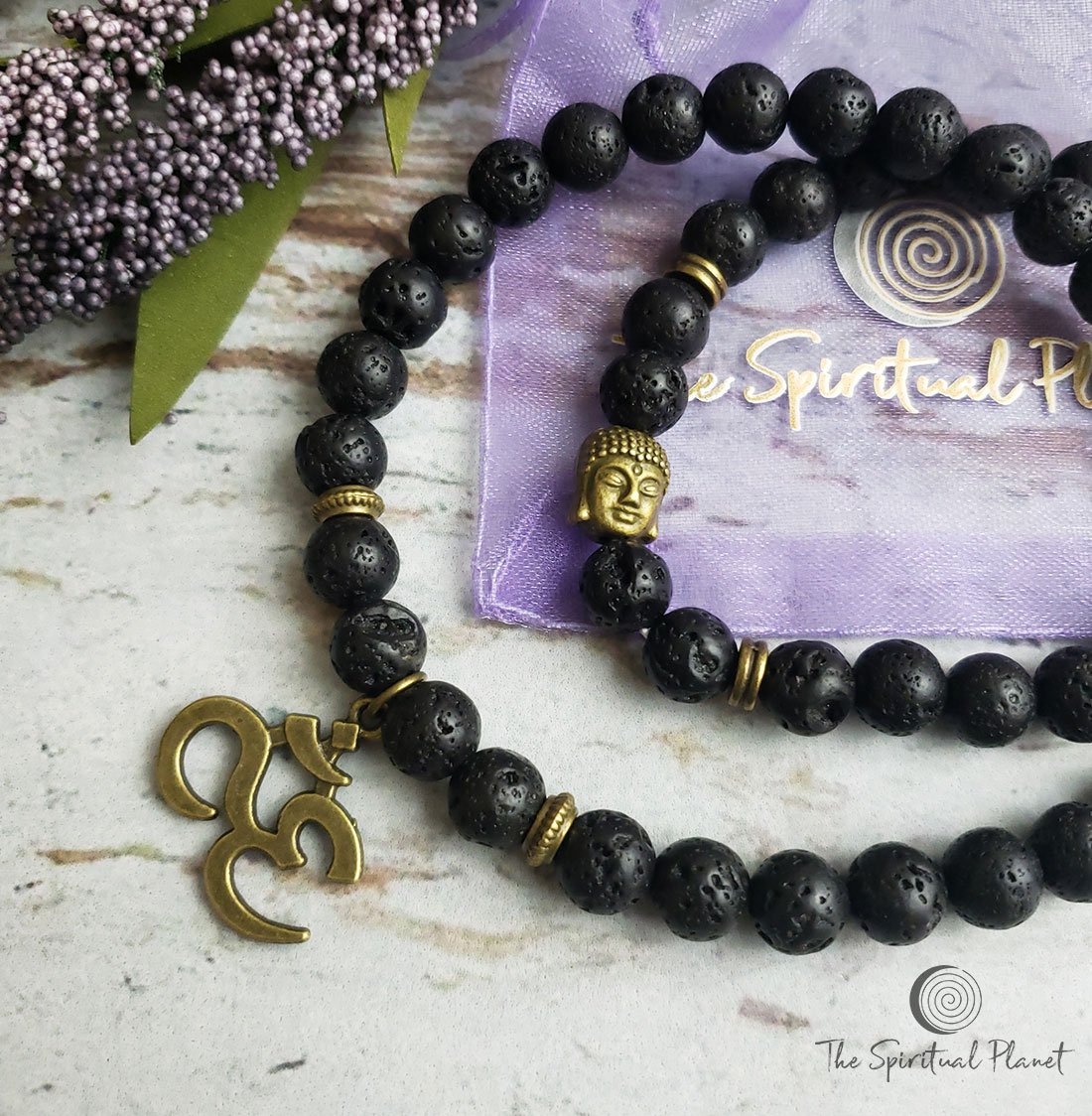 7 Chakra Healing Bracelet Reiki Buddha Beads Natural Tiger Eye Stone Black  Lava Onyx Stand Bracelets for Women Men Yoga Jewelry