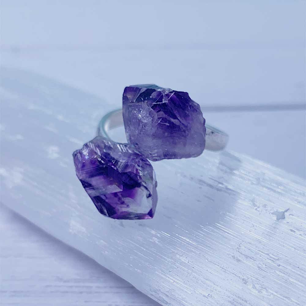 amethyst ring crystal jewelry 