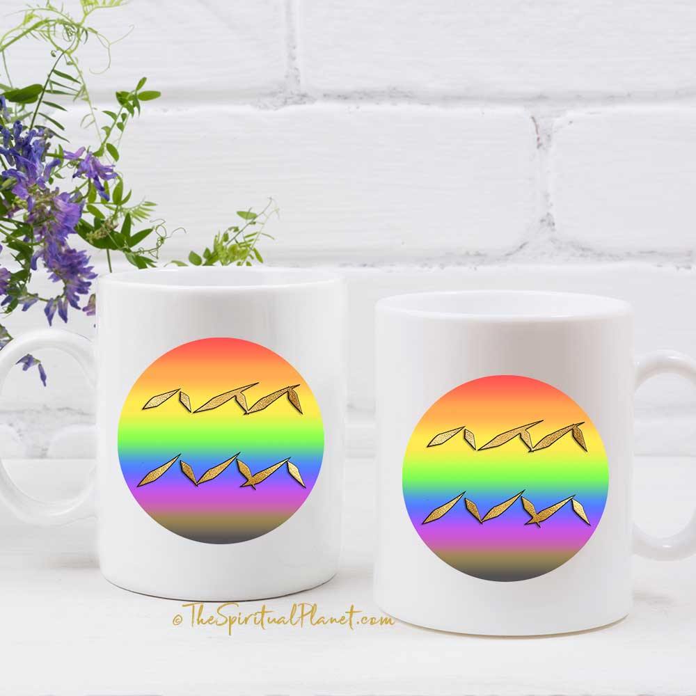 Aquarius Rainbow Mug Zodiac Astrology