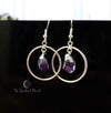 Amethyst Earrings earrings with amethyst crystal druzy purple amethyst amethyst geode amethyst stone