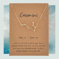 Zodiac Necklace, Astrology Necklace,Zodiac Constellation, Celestial Jewelry, Zodiac Charm Necklace