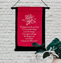 God Grant Me Banner God Grant Me -Inspirational Wall Hanging banner spiritual banner yoga banner 
