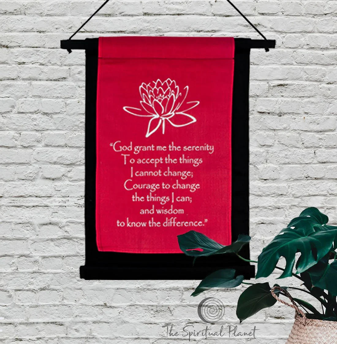 God Grant Me Banner God Grant Me -Inspirational Wall Hanging banner spiritual banner yoga banner 