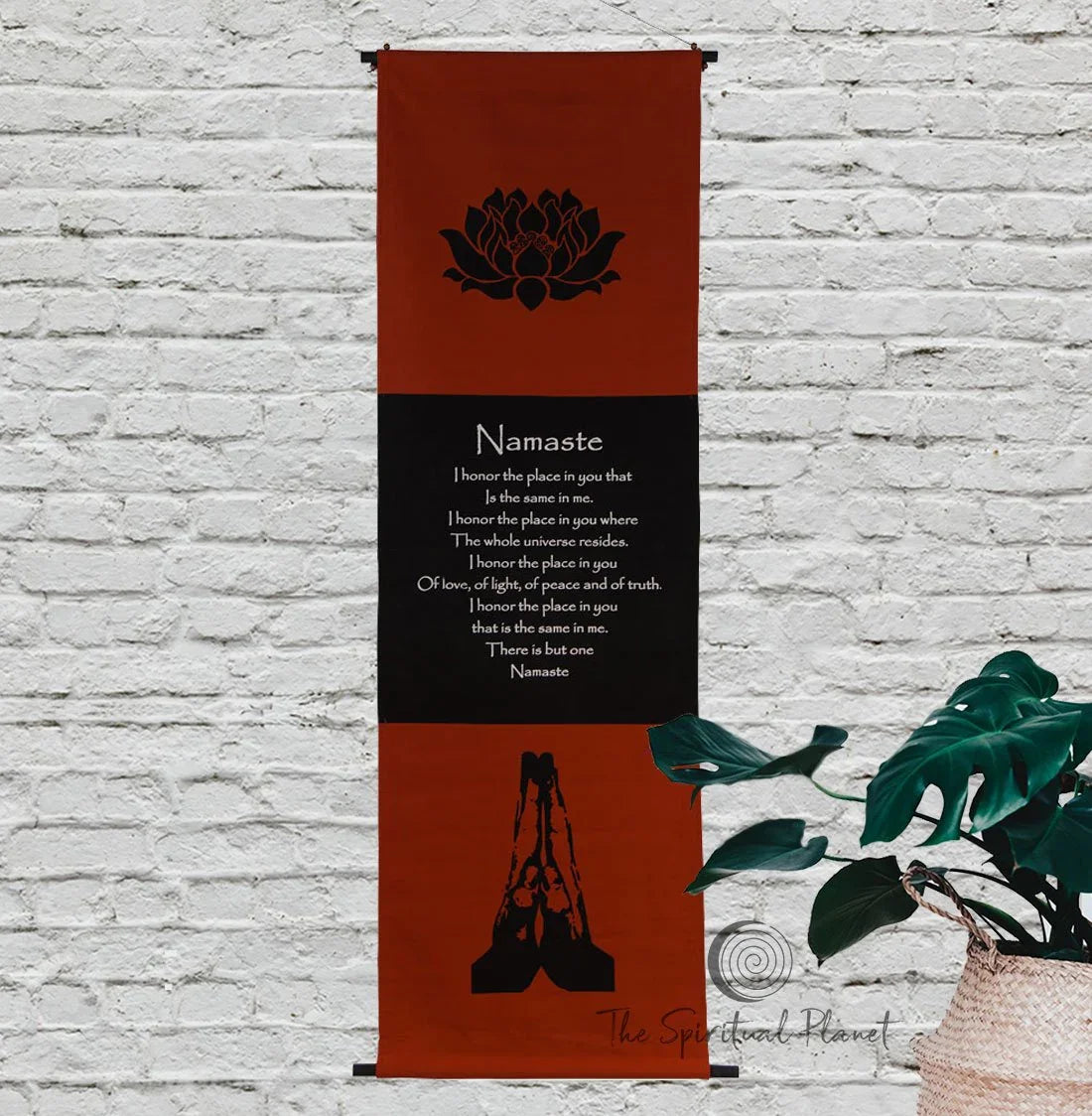 Inspirational Banner Namaste Namaste Inspirational Wall Hanging banner spiritual banner yoga banner 