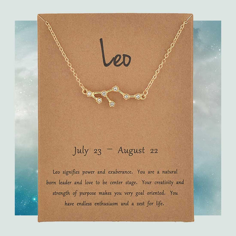 14K or 18K Gold Zodiac Leo Necklace, Custom Engraved Personalized Leo Sign  Medallion Necklace is a Great Gift for Her for Him, Birthday Gift - Etsy