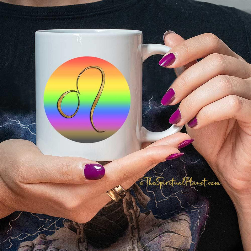 Leo Rainbow Mug Zodiac Astrology