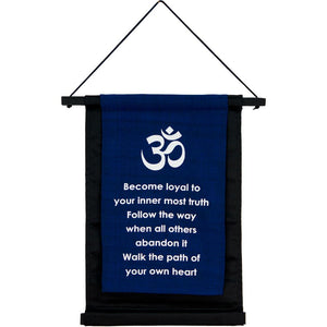 Path of your Heart -Inspirational Wall Hanging banner spiritual banner yoga banner 