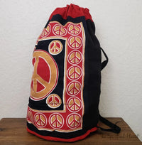 Peace Backpack Totes canvas bag bag eco bag eco friendly reusable bag cotton bag sustainable bag backpack