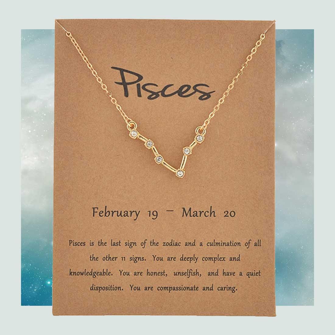 Zodiac Necklace, Astrology Necklace,Zodiac Constellation, Celestial Jewelry, Zodiac Charm Necklace