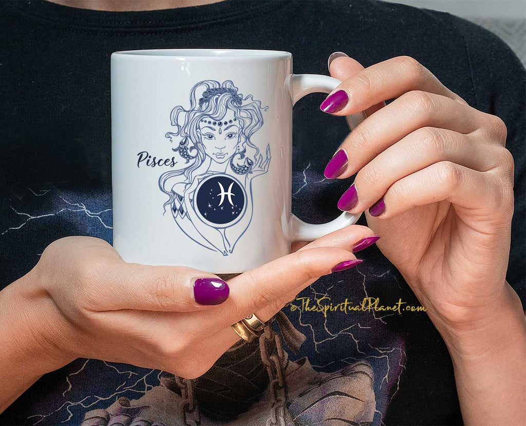 Pisces Coffee Mug, Pisces Zodiac Mug, Pisces Gift, Pisces Birthday Gift, Pisces Zodiac Sign, Pisces Astrology Gift, Pisces Horoscope