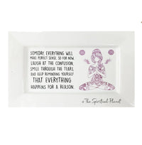 Mantra Jewelry Tray Mantra Jewelry Tray "Be The Energy You Want To Attract" mindulness mantra affirmations intentions vanity tray 