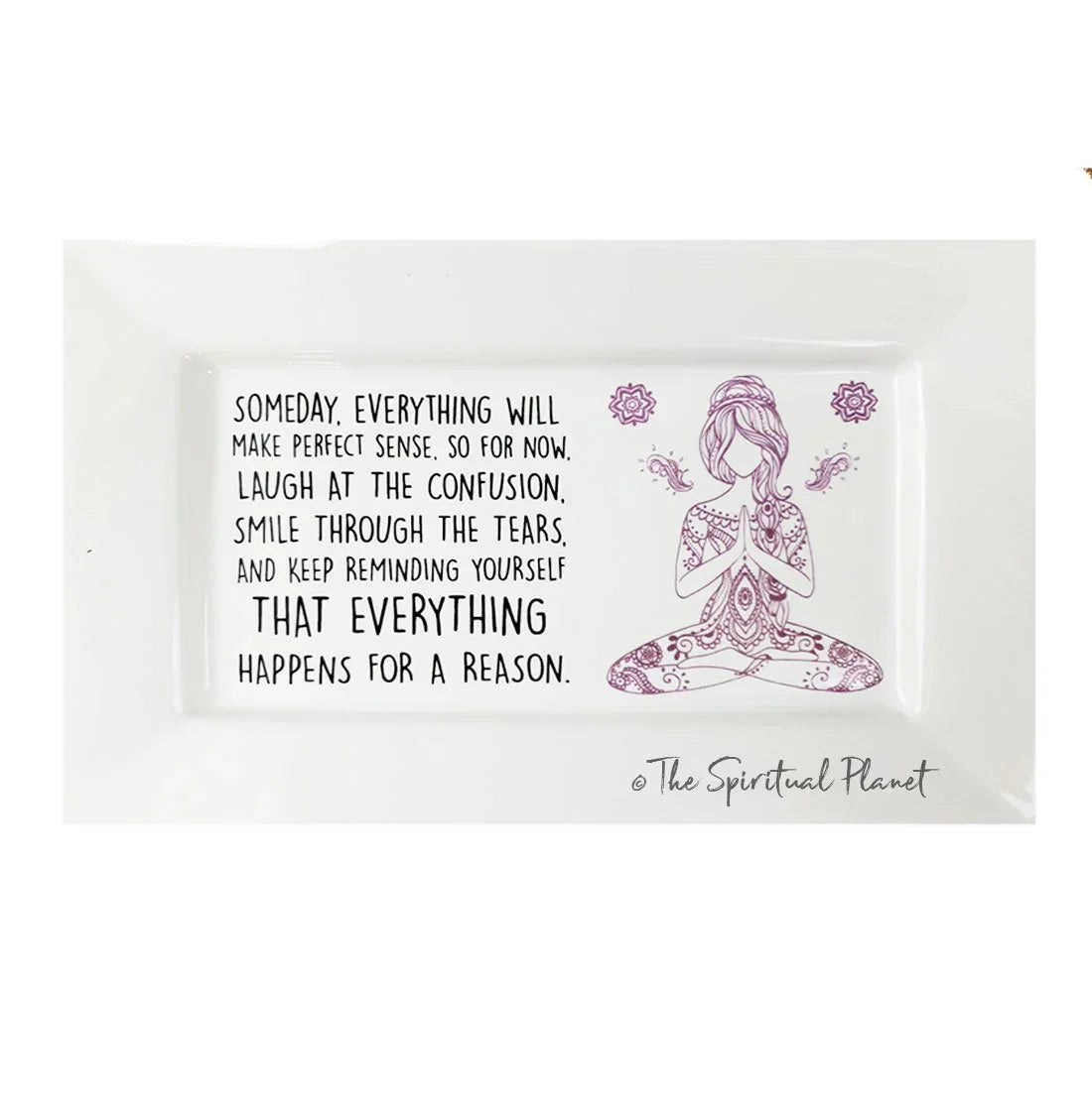 Mantra Jewelry Tray Mantra Jewelry Tray "Be The Energy You Want To Attract" mindulness mantra affirmations intentions vanity tray 