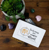 Mantra Jewelry Tray "Be The Energy You Want To Attract" mindulness mantra affirmations intentions vanity tray 