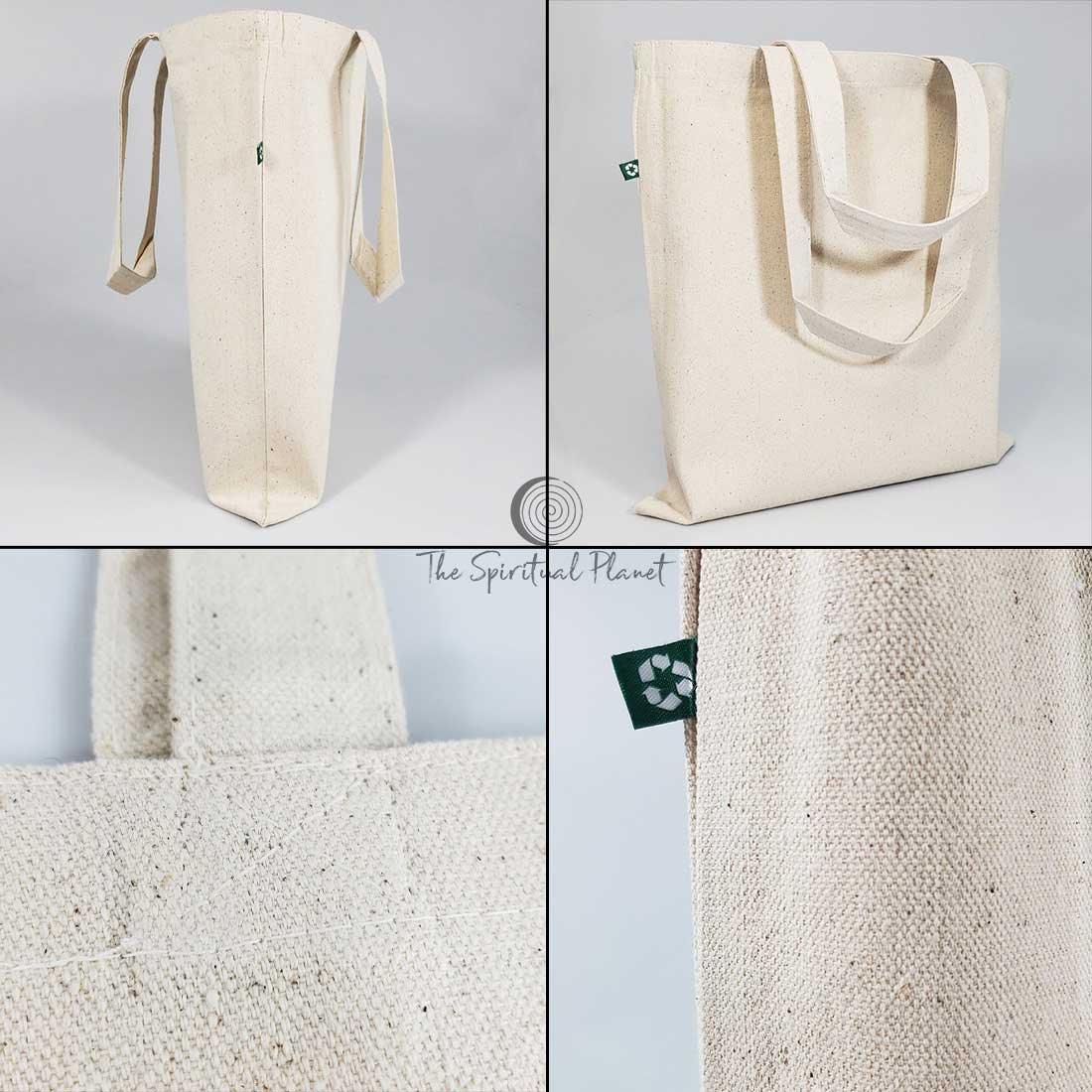 Recycled cotton, Tote Bag Canvas, Tote Bag, Vegan Tote Bag  100% Natural Cotton, Canvas Tote, Plastic Free, sustainability 