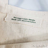 Recycled cotton, Tote Bag Canvas, Tote Bag, Vegan Tote Bag  100% Natural Cotton, Canvas Tote, Plastic Free, sustainability 