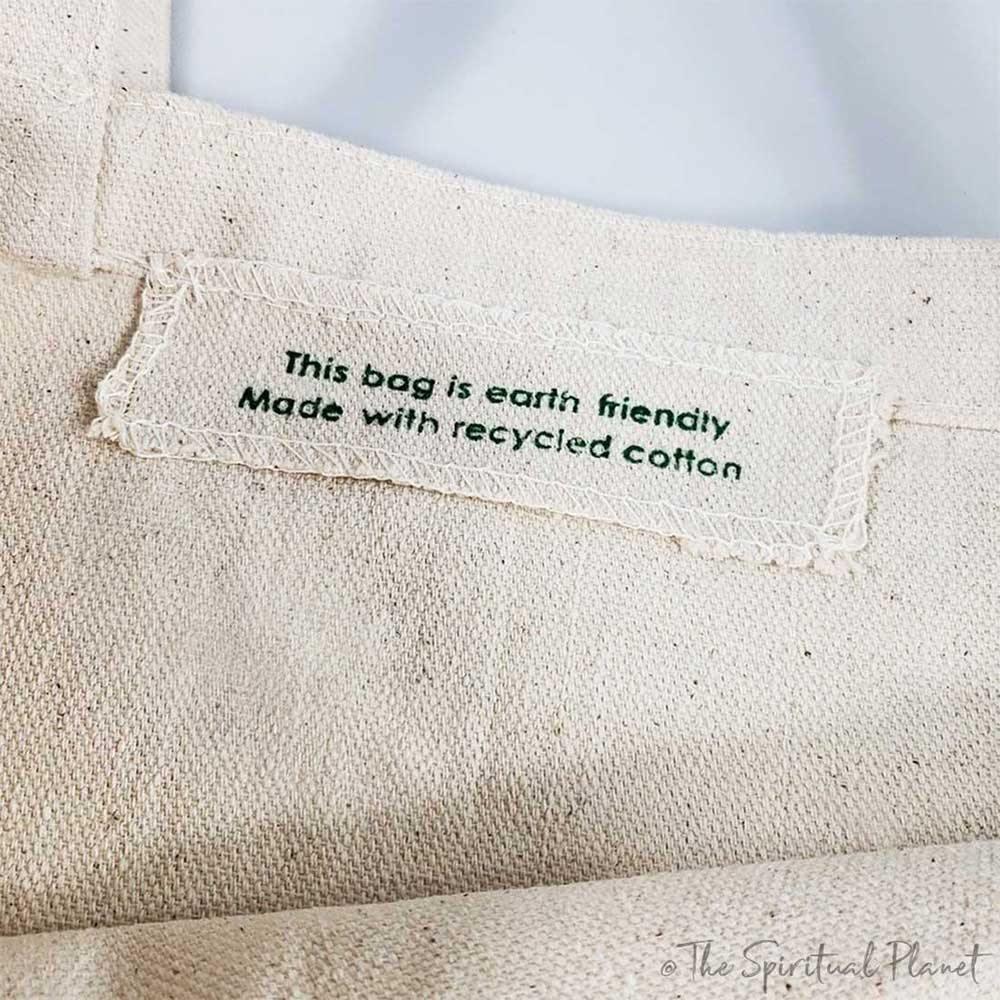 Recycled cotton, Tote Bag Canvas, Tote Bag, Vegan Tote Bag  100% Natural Cotton, Canvas Tote, Plastic Free sustainability don’t be trashy