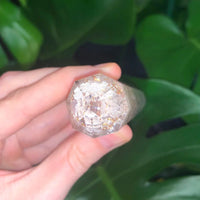 Rose Quartz Organite Wand, crystal, healing, meditation