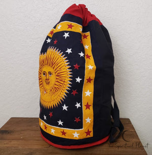 Sun and Moon Backpack Totes canvas bag bag eco bag eco friendly reusable bag cotton bag sustainable bag backpack