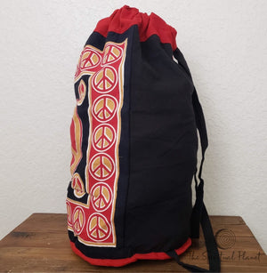 Peace Backpack Totes canvas bag bag eco bag eco friendly reusable bag cotton bag sustainable bag backpack