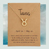 Taurus Zodiac Necklace - The Spiritual Planet
