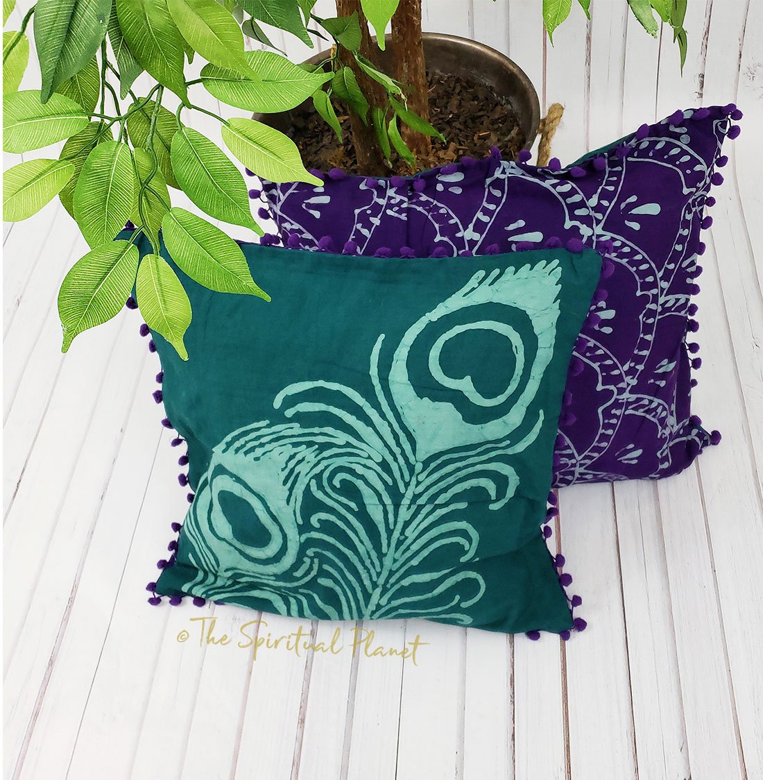 Batik Ikat Throw Pillow Cover Pillow Sham Batik style pillow batik pillows