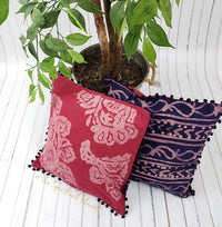 Batik Ikat Throw Pillow Cover Pillow Sham Batik style pillow batik pillows