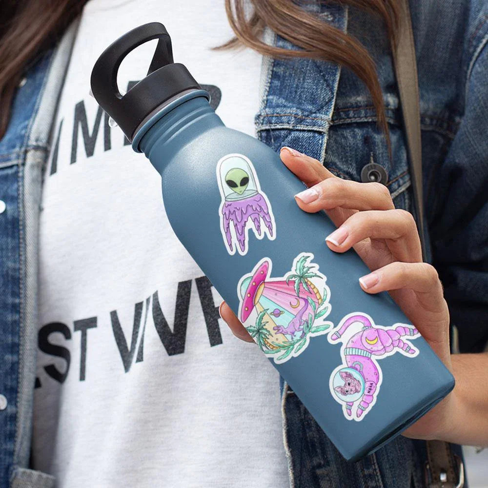 "Alien Vibes" stickers, vinyl sticker, sticker sheets, large stickers, removable stickers,printed in usa