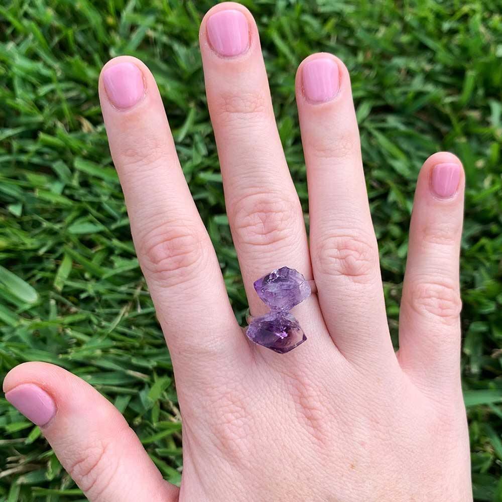 amethyst ring crystal jewelry 
