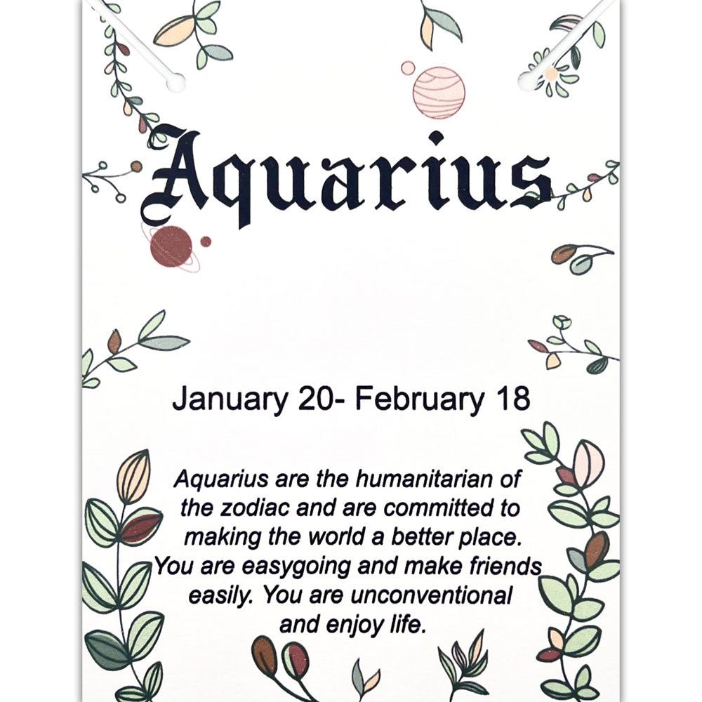 Aquarius Necklace, Aquarius Script Necklace, Aquarius Zodiac Sign Necklace, Zodiac Gift, Aquarius Name Necklace, Aquarius Old English Necklace, Aquarius Gifts