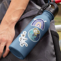 "Aquarius" stickers, vinyl sticker, sticker sheets, large stickers, removable stickers, printed in usa