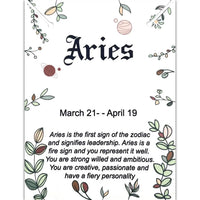 Aries Necklace, Aries Script Necklace, Aries Zodiac Sign Necklace, Zodiac Gift, Aquarius Name Necklace, Aries Old English Necklace, AriesGifts