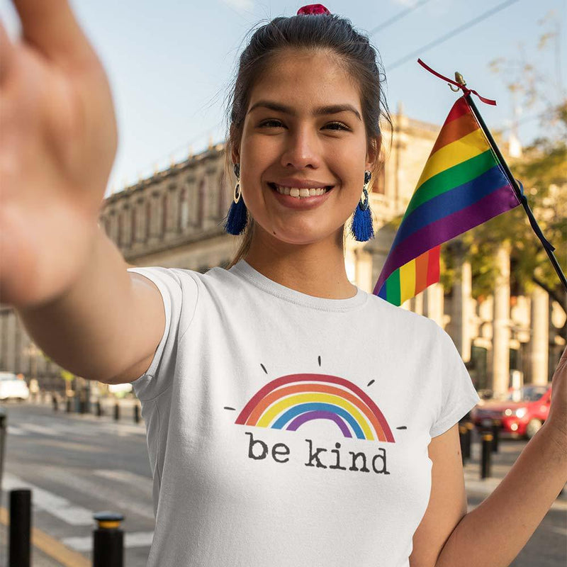 Rainbow Be Kind Woman's T-shirt - The Spiritual Planet