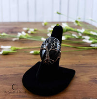 Tree of Life Ring, Tree of Life Teardrop Necklace, opalite, obsidian, Tree of Life Silver Heart Necklace, tiger eye, Silver Tree of Life Teardrop Necklace, wire wrapped stone, rose quartz, green aventurine, amethyst, necklace