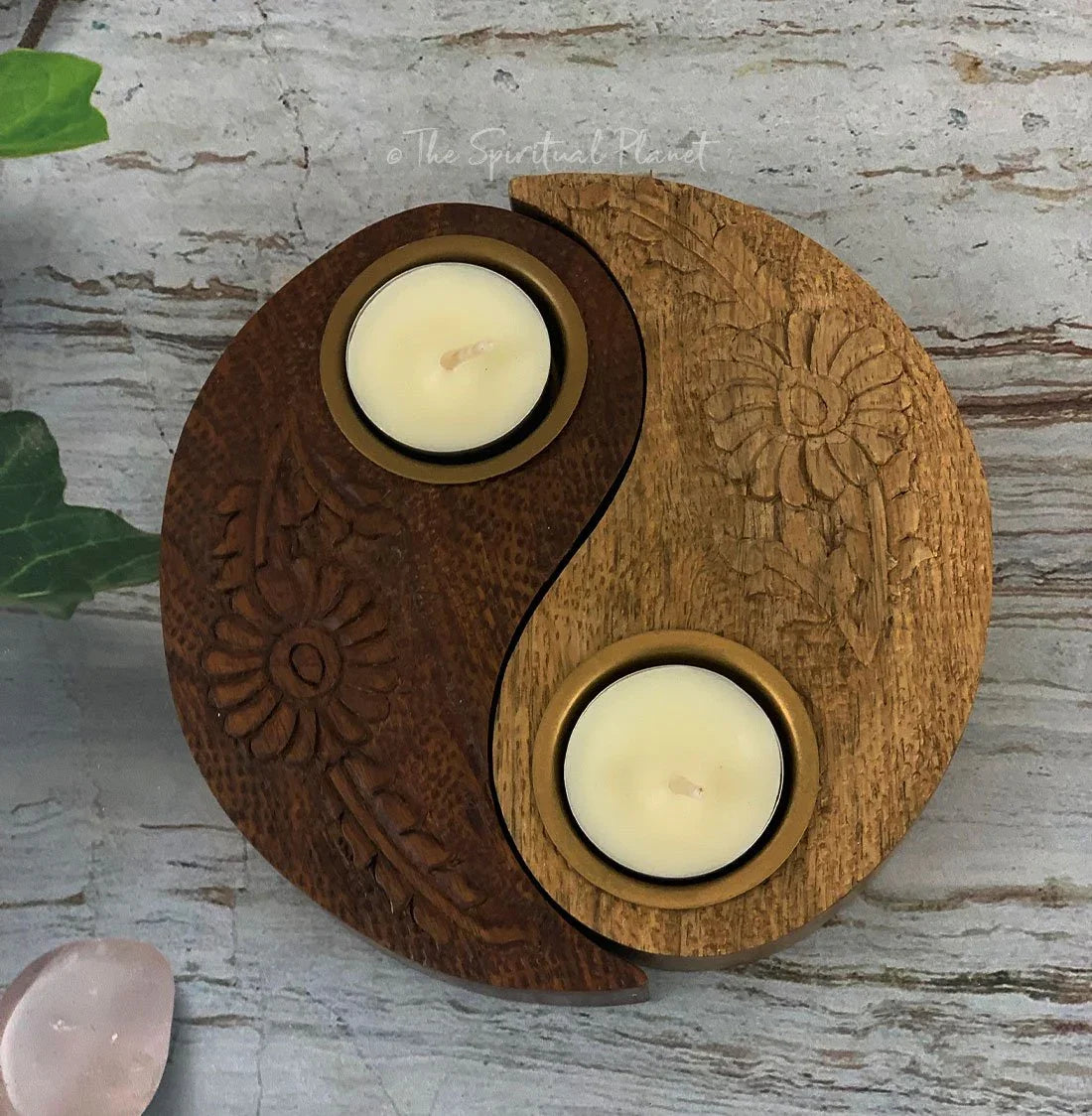 Yin Yang Tea Light Holder